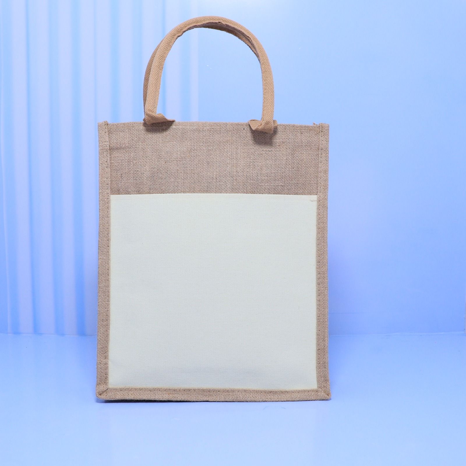 A4 BRANDED JUTE BAGS WITH A ZIP