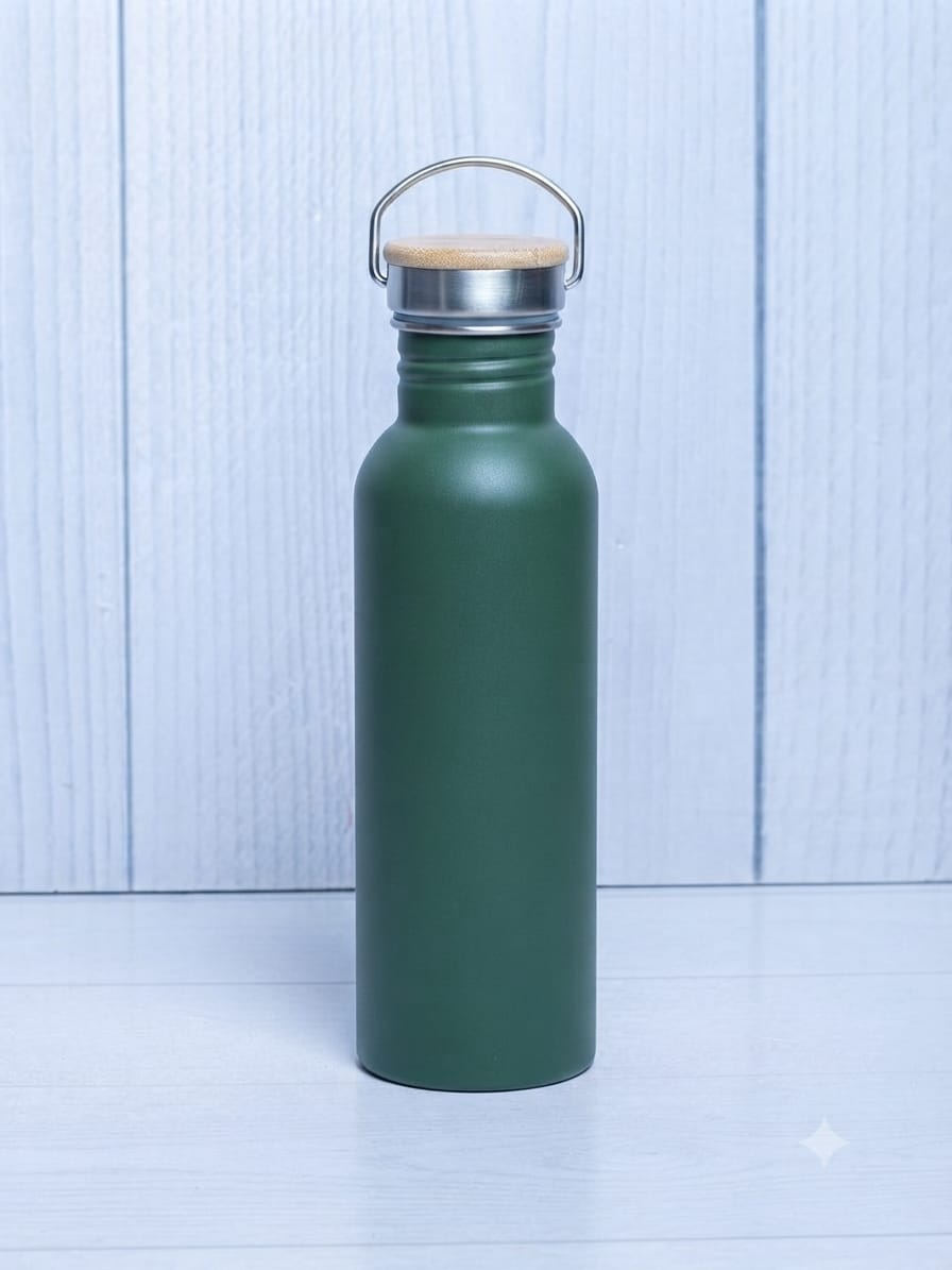 WOODEN LID WATER BOTTLE