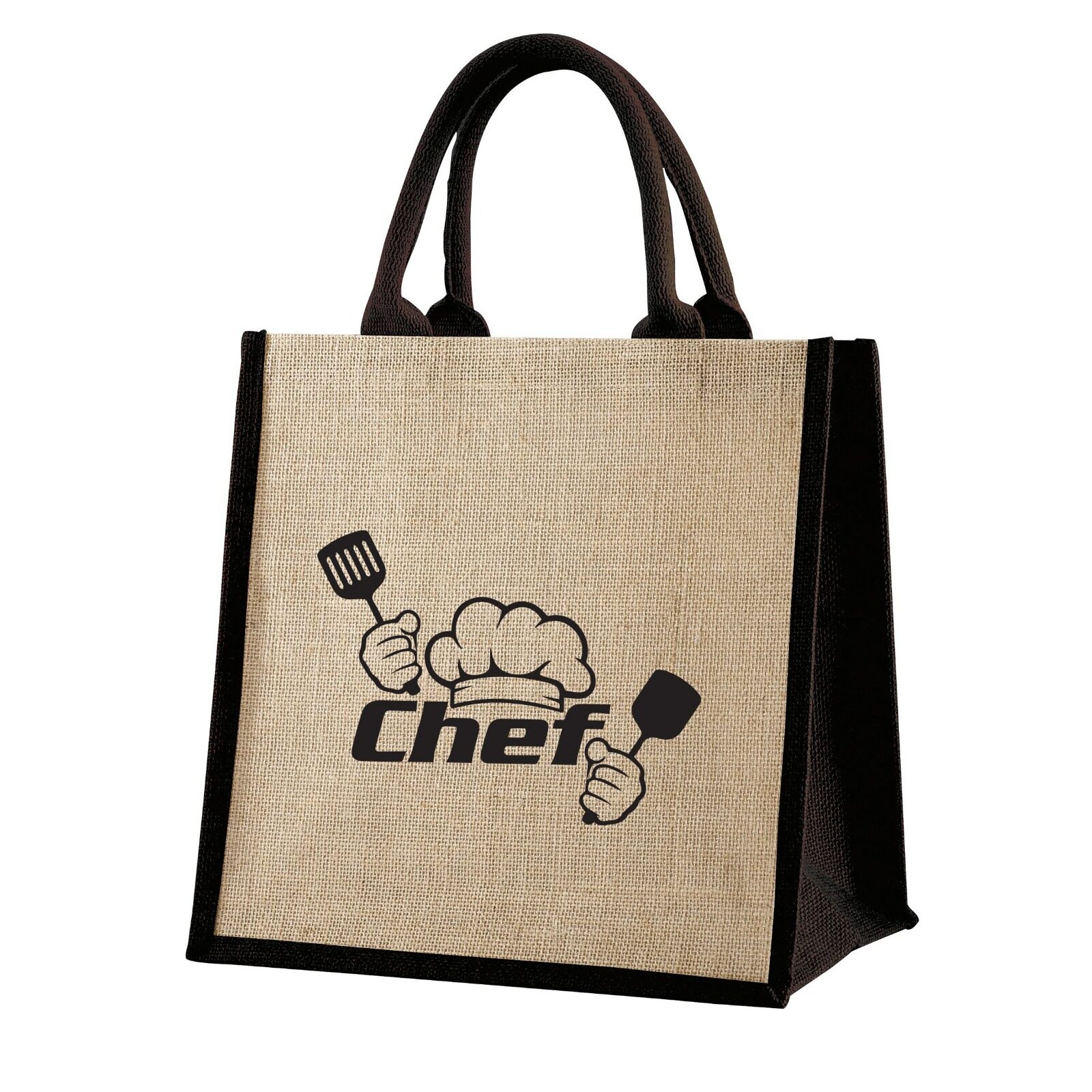 A4 BRANDED JUTE BAGS WITH A ZIP