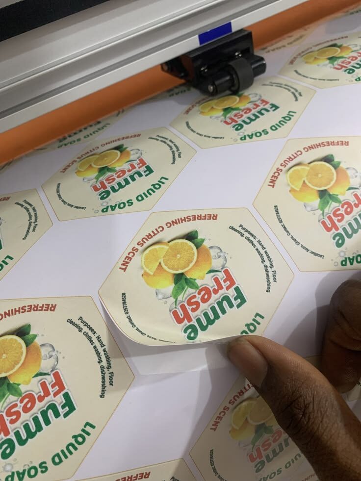 Sticker Printing (Banner material) 