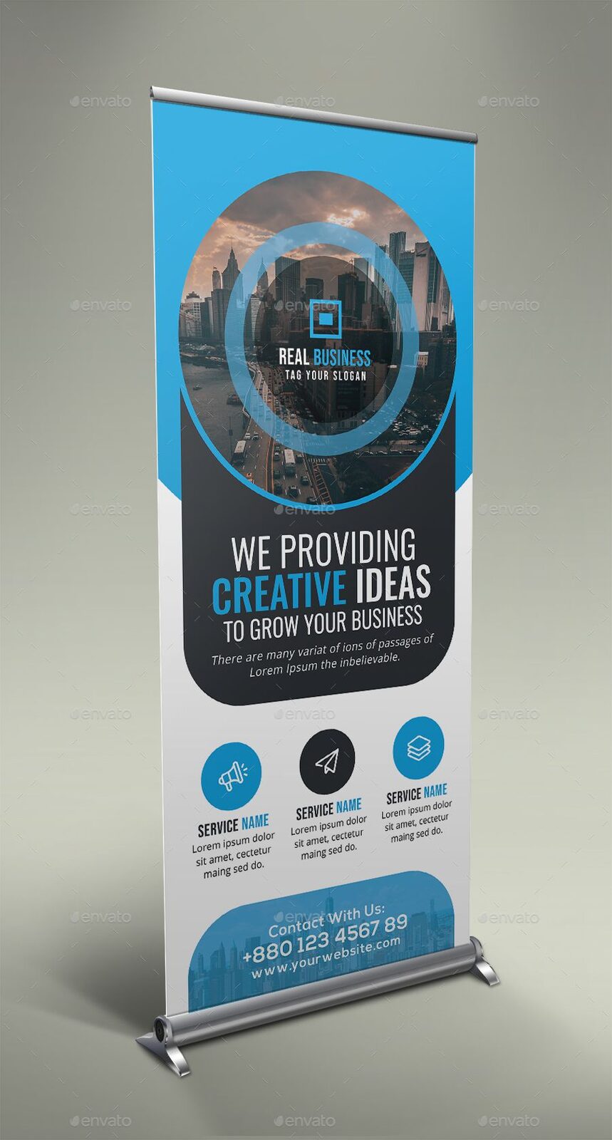 NARROW-BASED ROLLUP BANNER 2M*1M