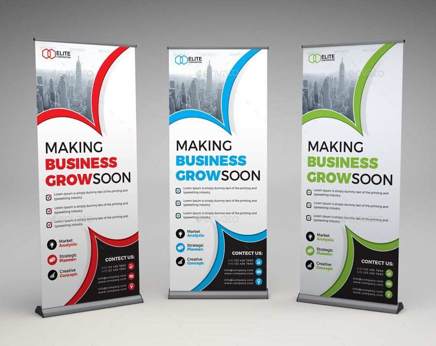 NARROW-BASED ROLLUP BANNER 2M*1M