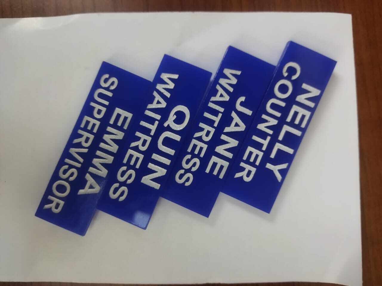 BRANDED PLASTIC NAMETAGS